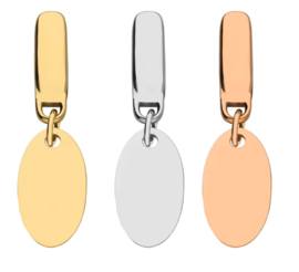 Single rivoli name charm