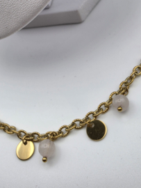 Biba Liet en Joliet stainless steel ketting plus armband 2630