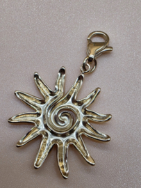 RVS charm Zon. Goud.