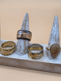 ixxxi ringen set compleet maat 17. 1 basis en 10 vulringen. 25-325