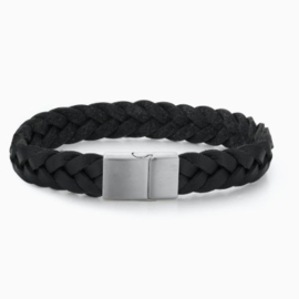 Braided initial leather