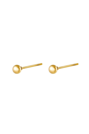 Roestvrijstalen Oorknopjes bolletje 4 mm goud