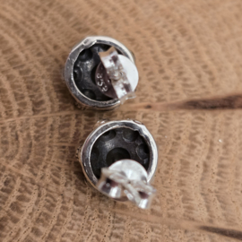 Prachtige echt zilveren oorknopjes 925 zilver 8 mm