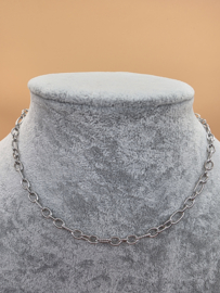 Biba Lief en Joliet ketting, stainless steel, zilver