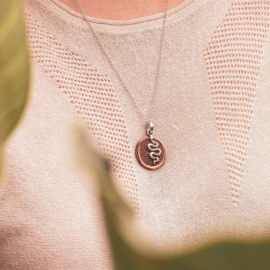 Charm snake zilver