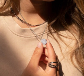 Sparkle locket Silver