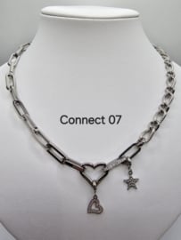 Connect 07 ketting, 48,2 cm lengte Zilver