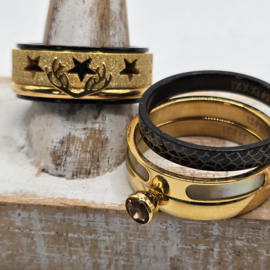 ixxxi ringen set compleet maat 20.5 en 10 mm breed 25-304