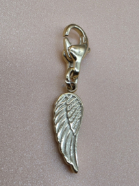 RVS charm. engel vleugeltje. Goud