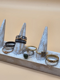 ixxxi ringen set compleet maat 17. 1 basis en 11 vulringen. 25-324