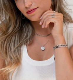 Sparkle locket Silver