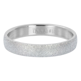 Ring sandblasted zilver   4 mm