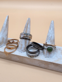 ixxxi ringen set compleet maat 17. 1 basis en 11 vulringen. 25-323