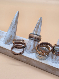 ixxxi ringen set compleet maat 17. 1 basis en 14 vulringen. 26-02