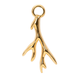 Charm antlers goud