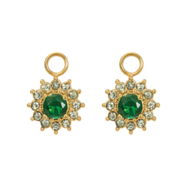 Hoop Charms Lucia Emerald