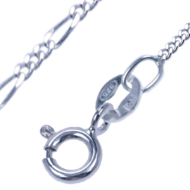 Zilver collier Gourmet : 2,0mm 60 cm lengte