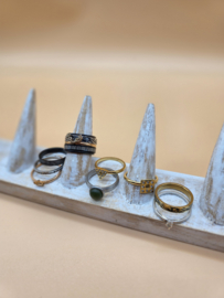 ixxxi ringen set compleet maat 17. 1 basis en 11 vulringen. 25-324