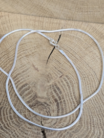 Echt zilveren snake collier, 1.5 mm