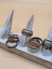 ixxxi ringen set compleet maat 17. 1 basis en 14 vulringen. 26-02
