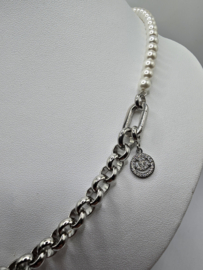 Connect 10 ketting, 53,9 cm lengte Zilver