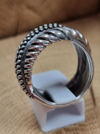 Echt zilveren ring maat 19.5 S9