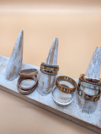ixxxi ringen set compleet maat 17. 1 basis en 14 vulringen. 26-02