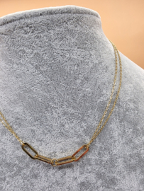 Stainless steel collier,  39 plus 5 cm