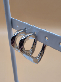 Biba Lief en Joliet, oorbellen, stainless steel, zilver