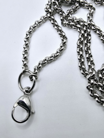 Jasseron Collier, 3 mm breed, 80 cm