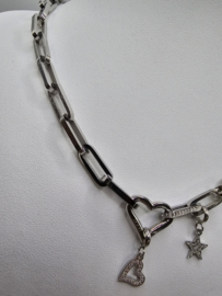 Connect 07 ketting, 48,2 cm lengte Zilver