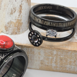 ixxxi ringen set compleet maat 20.5 en 10 mm breed 25-305