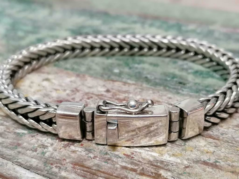 toenemen Vouwen Vergelijkbaar Echt Zilveren schakel armbanden. | Margaret Designs