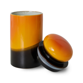 HKliving® - Ceramic 70's Storage Jar - Sunshine (ACE7254)