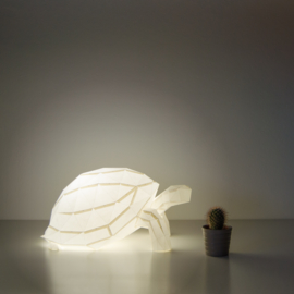 OWL Paperlamps - Tortoise Cotton White