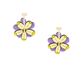 Materia RIca - Yellow Magnolia Earrings