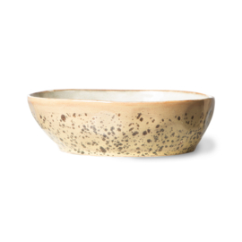 HKliving® - Ceramic 70's Pasta Bowls - Tiger - Set of 2 (ACE7067)