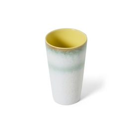 HKliving® - Ceramic 70's Latte Mug - Petal (KST0147)