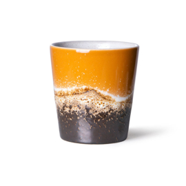 HKliving® - Ceramic 70's Coffee Mug - Fire (ACE7039)