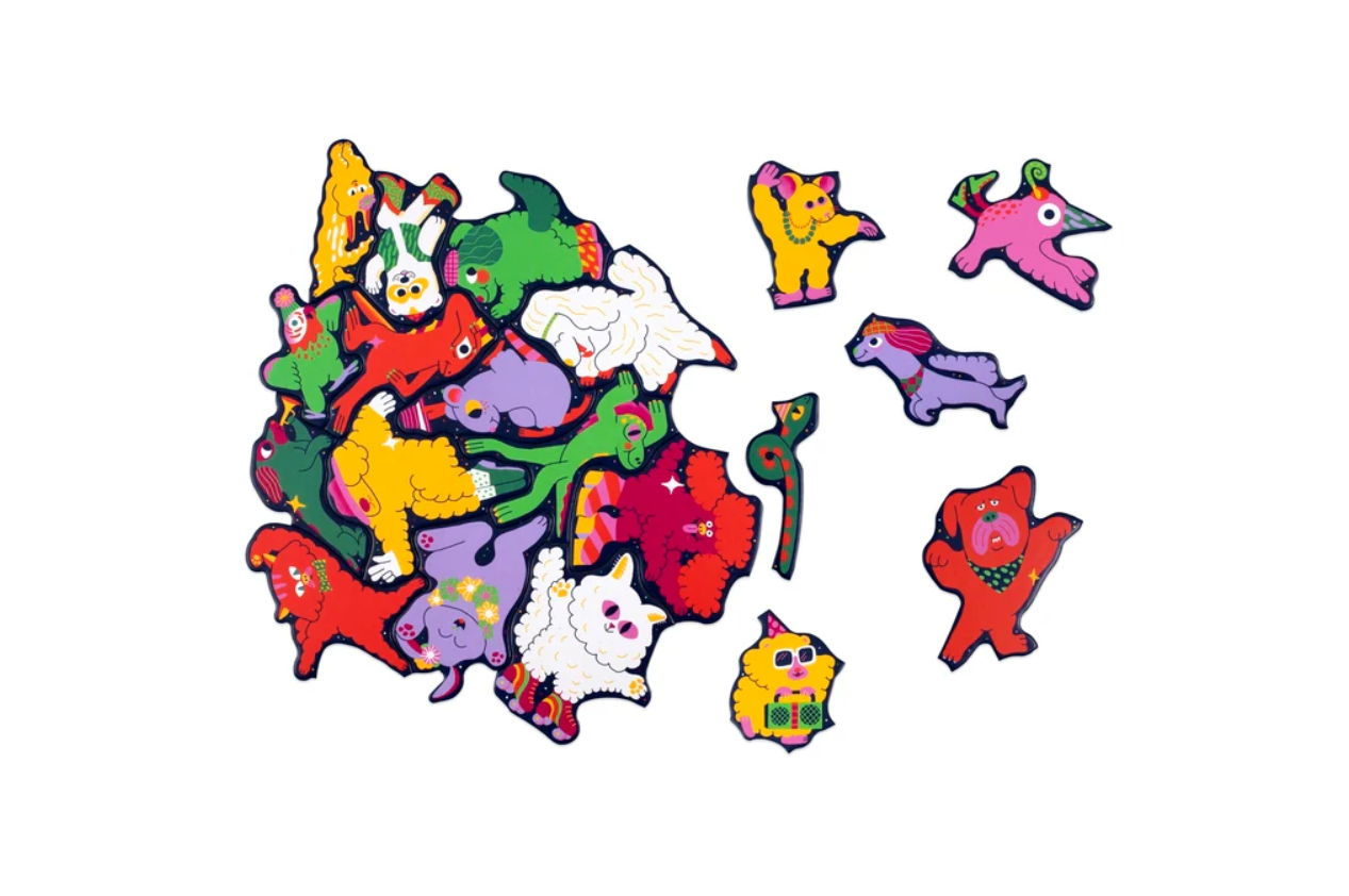 Pet Party - A Shaped Pieces Puzzle