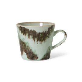 HKliving® - Ceramic 70's Cappuccino Mug - Tide (KST0135)