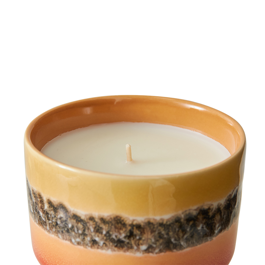 HKliving® - Ceramic 70's Small Scented Candle - Tulum (ACS0009)