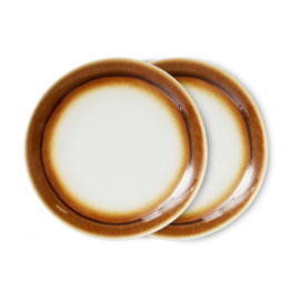 HKliving® - Ceramic 70's Dinner Plates - Supernova - Set of 2 (ACE7269)