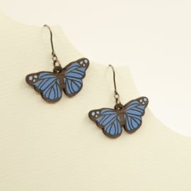 Materia Rica - Blue Butterfly Earrings