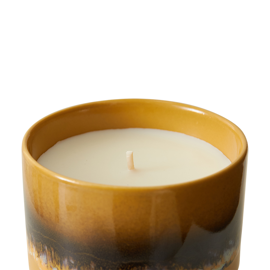 HKliving® - Ceramic 70's Small Scented Candle - Valencia (ACS0011)