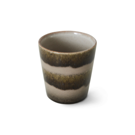 HKliving® - Ceramic 70's Coffee Mug - Fern (ACE7214)