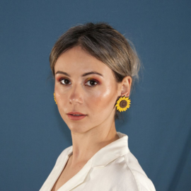 Materia Rica - Big Sunflower Earrings