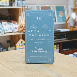 Printworks - 12 Colour Pencils - Metallic