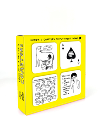 David Shrigley - Coasters (Set of 4 Coasters)