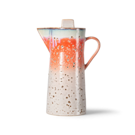 HKliving® - Ceramic 70's Coffee Pot - Asteroids (ACE7084)